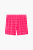 Bold Pink - Terry Jacquard Logo Short - GLAM MODA